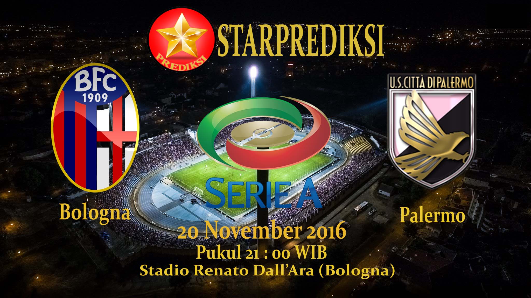 Prediksi skoe Bologna vs Palermo 20 November 2016