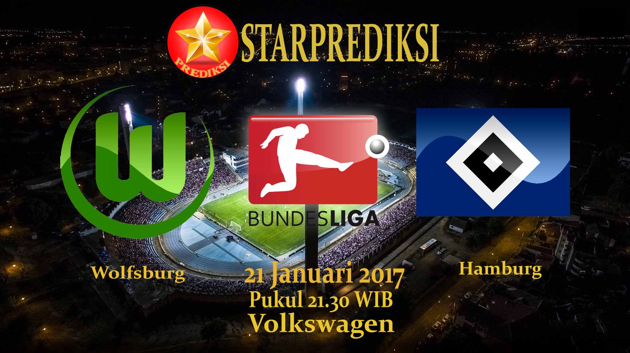 prediksi Wolfsburg vs Hamburg 21 januari 2017