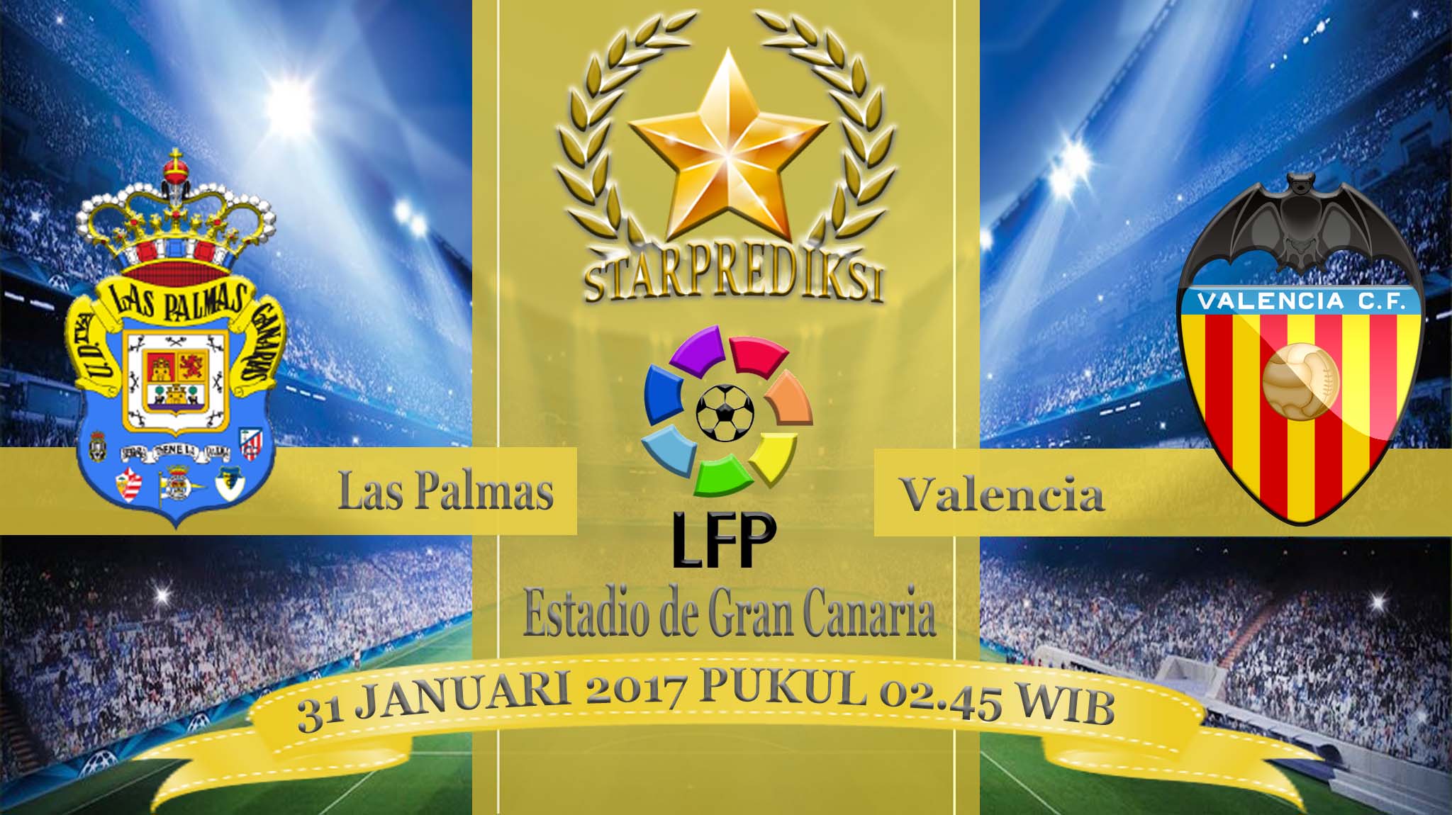 prediksi las palmas vs valencia 31 januari 2017